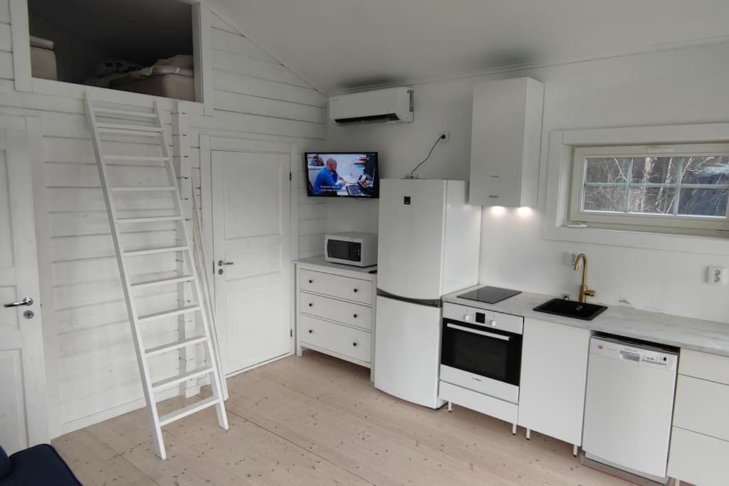 Attefallshus Naera Havet Norranaes Varberg Bagian luar foto